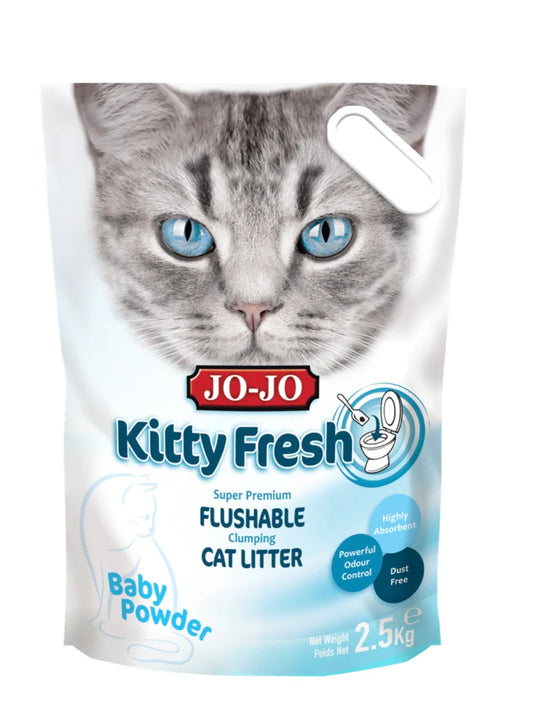 JOJO - Kitty Fresh Super Premium Flushable Clumping Litter Sand