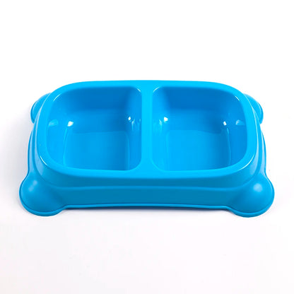 Dual Plastic Pet Feeder