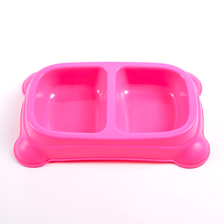 Dual Plastic Pet Feeder