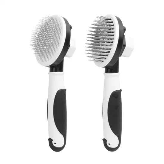 PET GROOMING TOOLS - Round Self Cleaning Slicker Brush