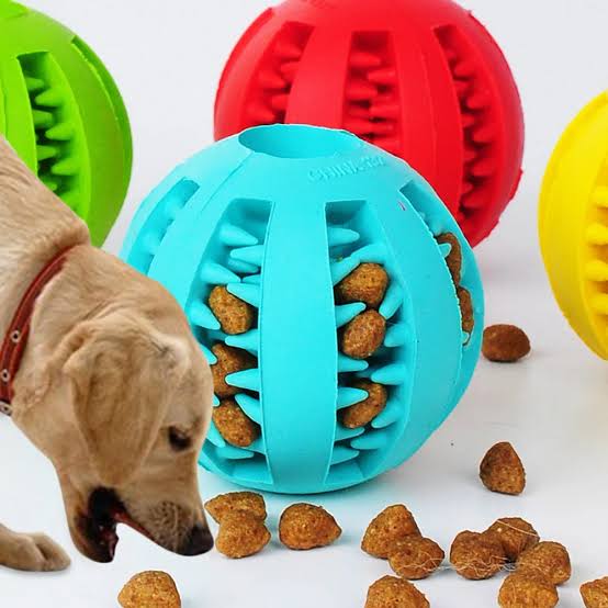 Rub Leakage Treat Dispenser Toy Ball