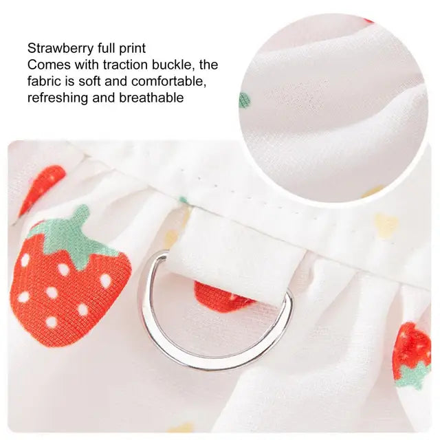 Sweet Strawberry Collar Dress