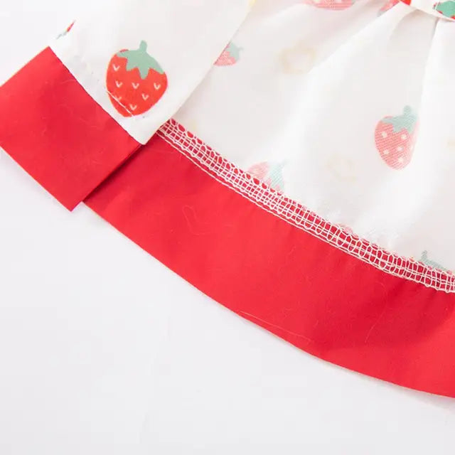 Sweet Strawberry Collar Dress