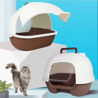 Closed Cat Litter Box With Scoop