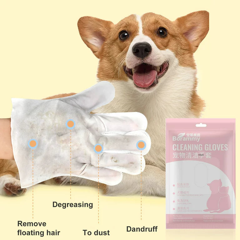 BORAMMY - Pet Cleaning Gloves