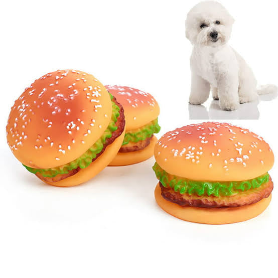 Squeaky Hamburger Toy