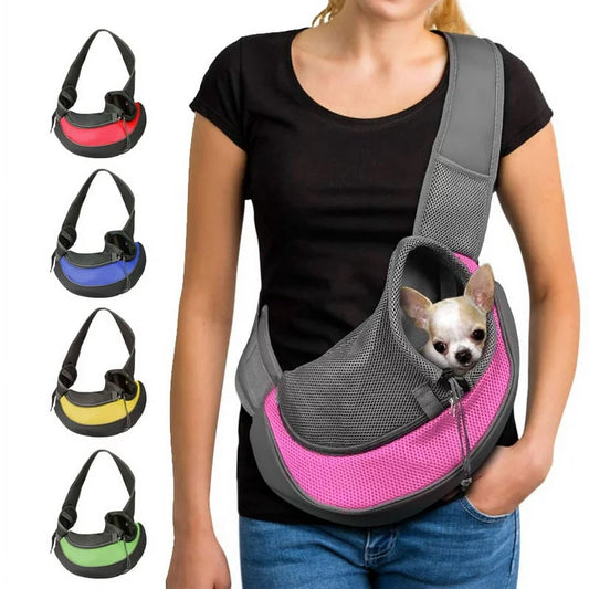 Crossbody Breathable Mesh Pet Bag