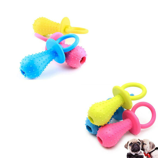 Rubber Pacifier Toy with Bell