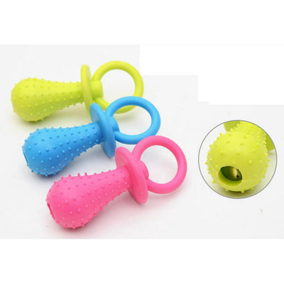 Rubber Pacifier Toy with Bell