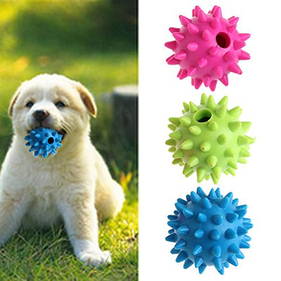 NUNBELL - Classic Rubber Spike Ball with Bell