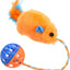 Plush Feather Mouse with Bell
