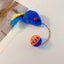 Plush Feather Mouse with Bell