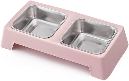 H-Square Diner with Stainless Bowls