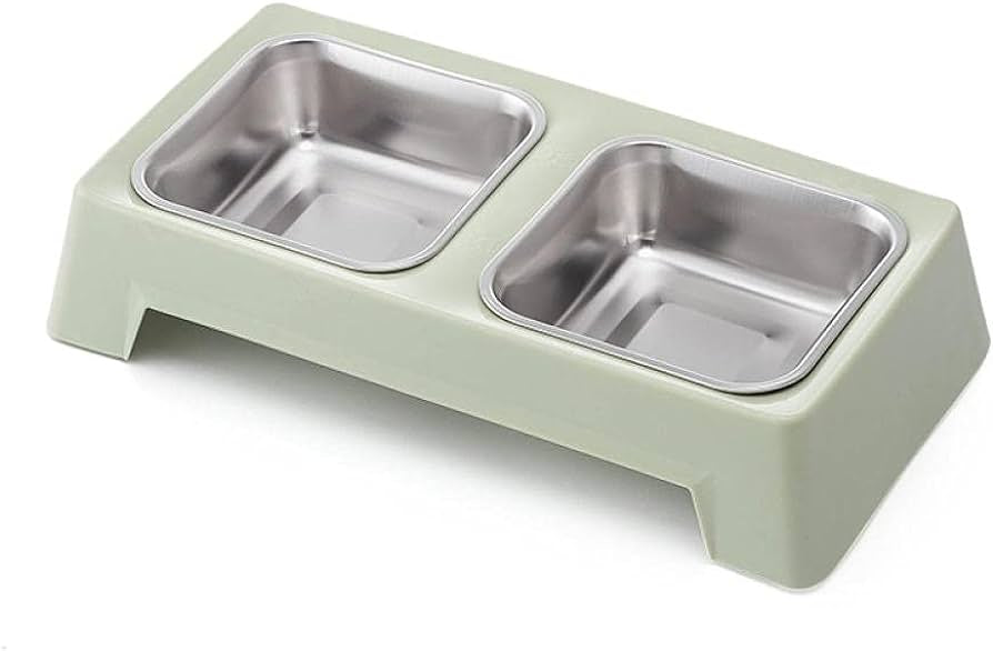 H-Square Diner with Stainless Bowls