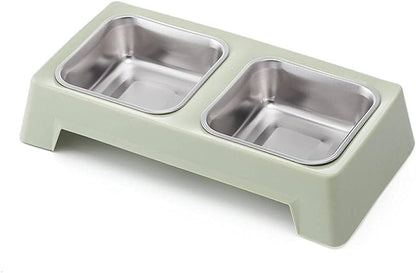 H-Square Diner with Stainless Bowls