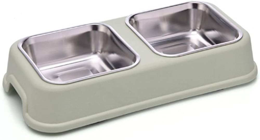 H-Square Diner with Stainless Bowls