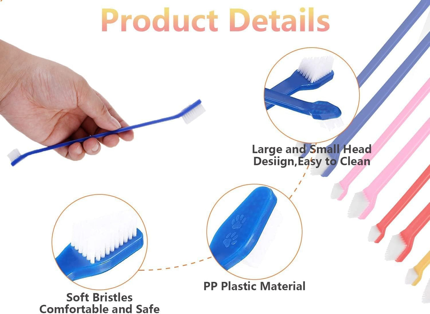 Two-Way Pet Toothbrush