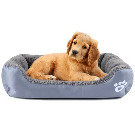 Rectangle Paw Print Bed