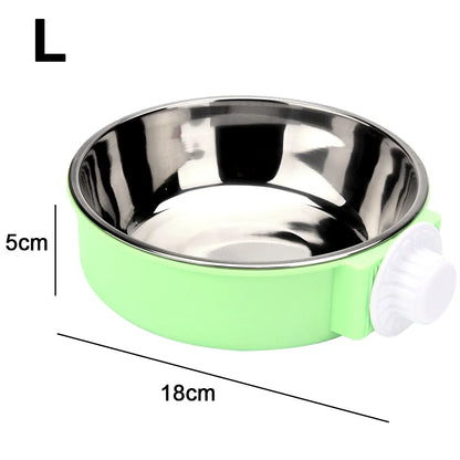 Plastic Hanging Bowl with Stainless Diner