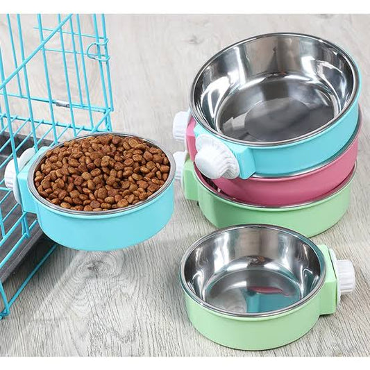 Plastic Hanging Bowl with Stainless Diner