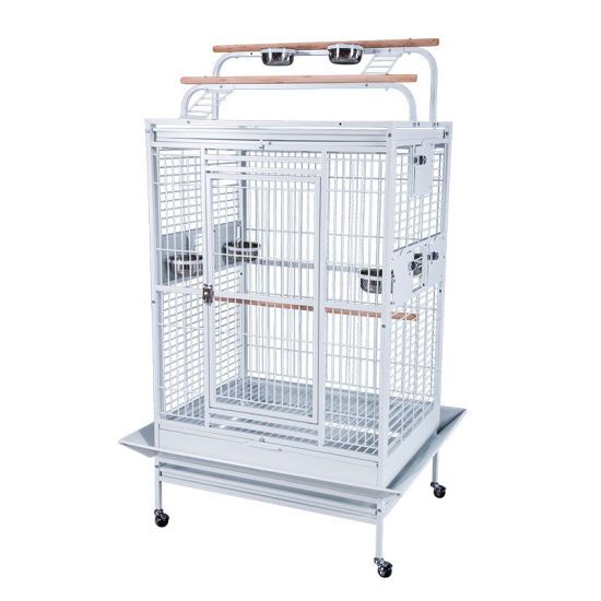 Double Play Top Large Bird Cage With Wheels