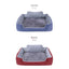 Denim Fur Pet Bed