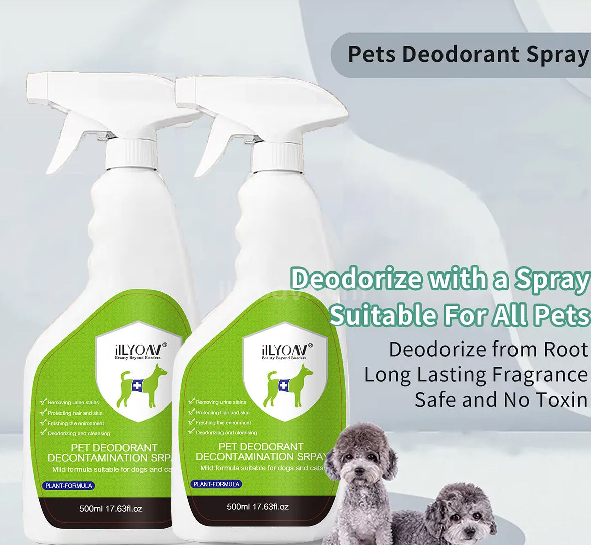 ILLYOAV - Pet Deodorant and Anti Bacterial Spray