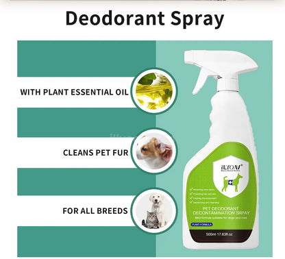 ILLYOAV - Pet Deodorant and Anti Bacterial Spray