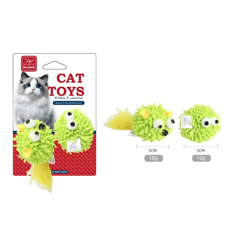 NUNBELL - Chenille Eyeball Cat Toy