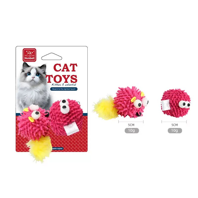 NUNBELL - Chenille Eyeball Cat Toy