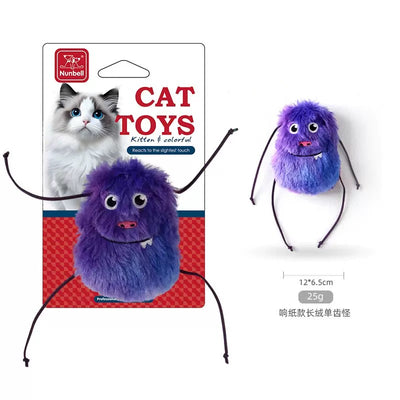NUNBELL - Crinkle Monster Cat Toy