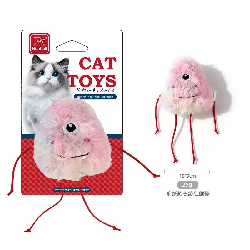 NUNBELL - Crinkle Monster Cat Toy
