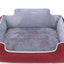 Denim Fur Pet Bed