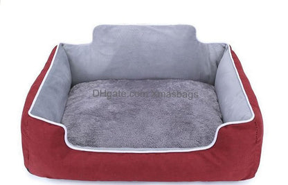 Denim Fur Pet Bed