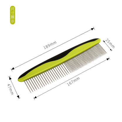 STEEL COMB - Plastic Handle Detangling Comb