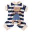 CUTE BEAR STRIPED 4 LEGGED CLOTH