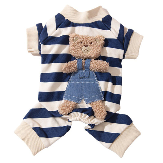 CUTE BEAR STRIPED 4 LEGGED CLOTH