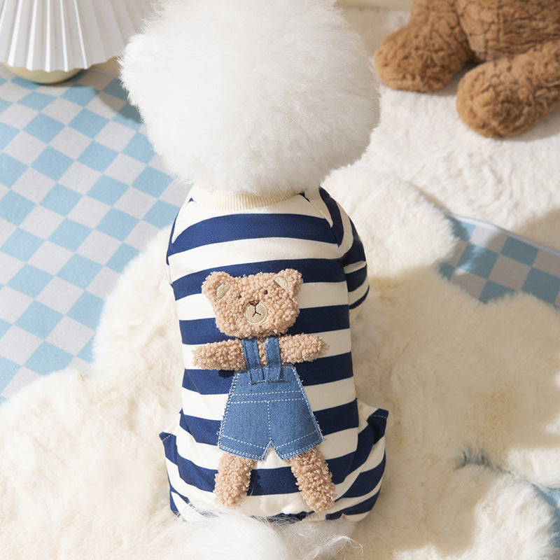 CUTE BEAR STRIPED 4 LEGGED CLOTH