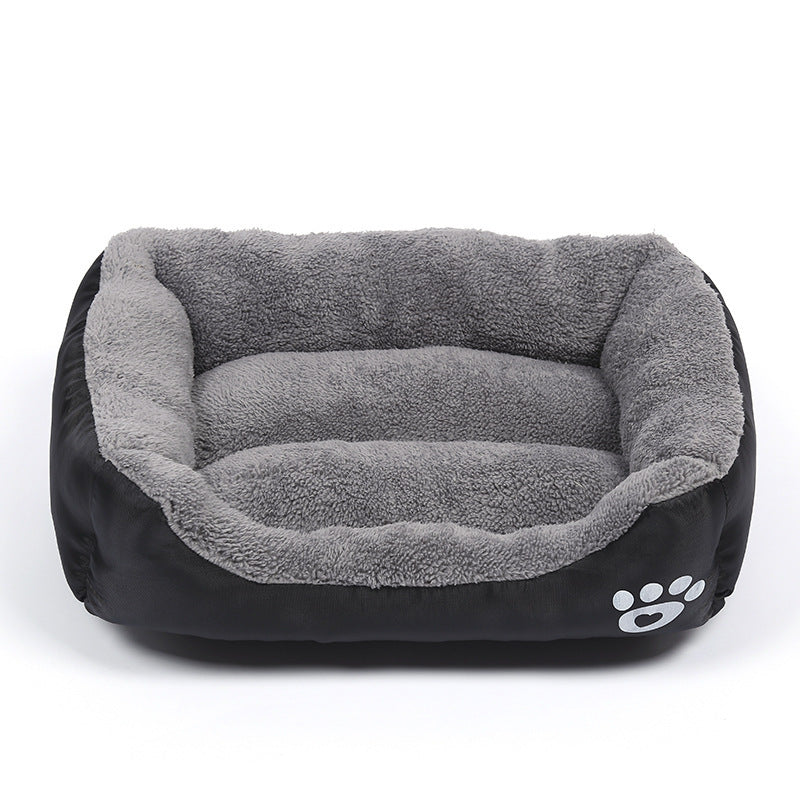 Rectangle Paw Print Bed