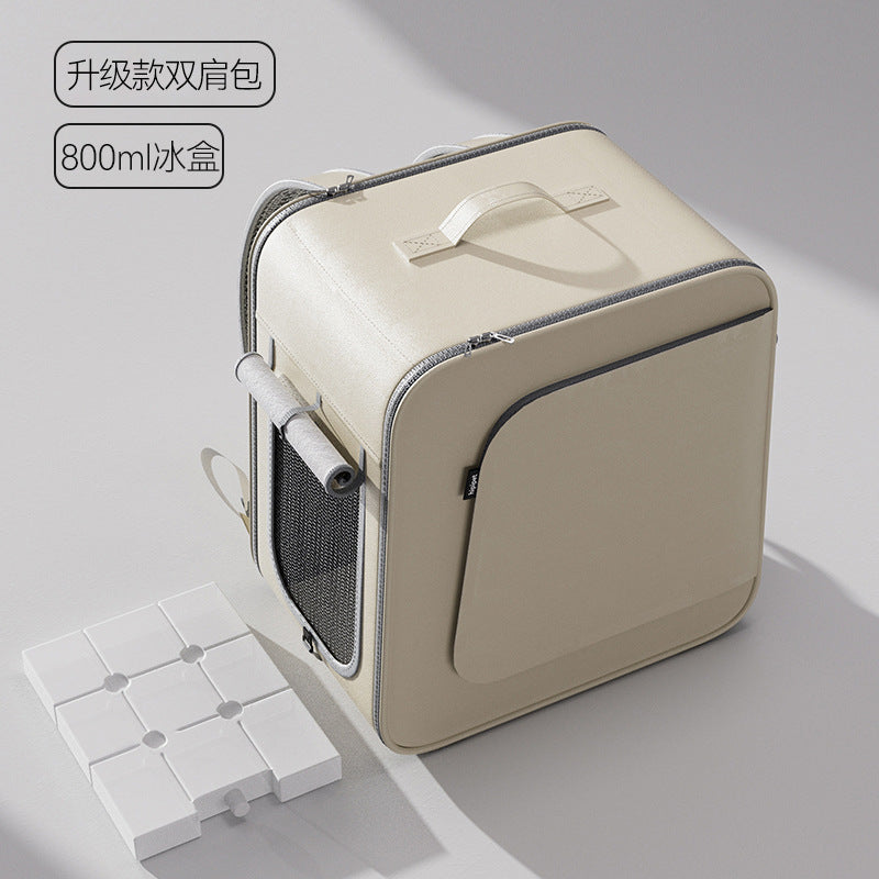 Pet Rolling Trolley Bag -  Backpack + Ice Box