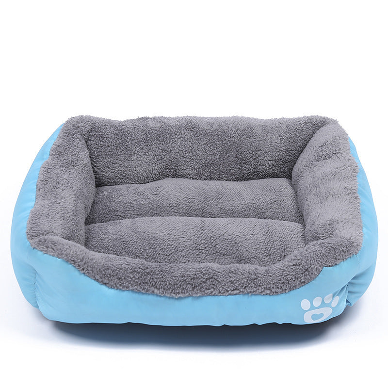 Rectangle Paw Print Bed