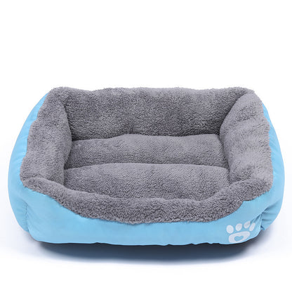 Rectangle Paw Print Bed