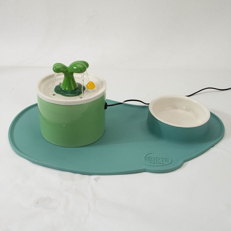 Cat Electric Ceramic Drinking Fountain