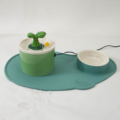 Cat Electric Ceramic Drinking Fountain