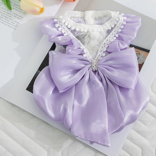 STREAMER SKIRT WITH BIG BOW