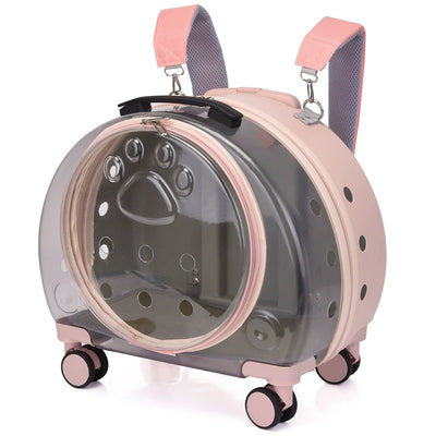 Pet Transparent Trolley Carrier