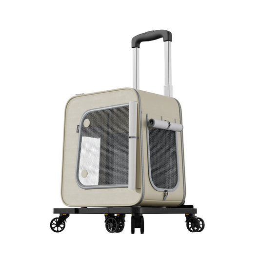 Pet Rolling Trolley Bag -  Backpack + Ice Box