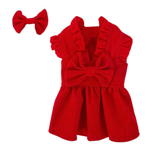 Christmas Princess Dress and Bow
