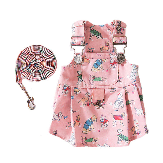 Graffiti Traction Suspender Skirt