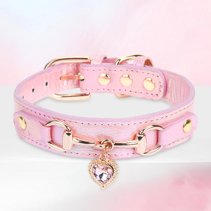 Ocean Heart Dog Collar